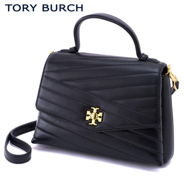 TORY BURCH トリーバーチ 2WAYハンドバッグ ブラック レザー TORY BURCH トリーバーチ 2WAYハンドバッグ ブラック レザー