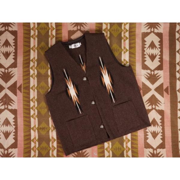 TRUJILLO'S x CONEY ISLAND : CHIMAYO VEST “BROWN” / トゥルフィリオ