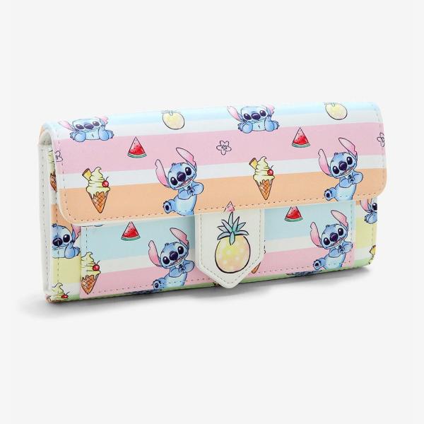 お買い得モデル即出荷 無料発送 ディズニー Disney ラウンジフライ リロアンドスティッチ スティッチ その他財布 財布 長財布 ロングウォレット ラウンジフライ Loungefly 財布 レディース