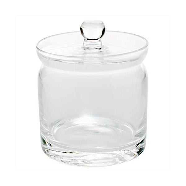 ポプリポット 苔テラリウム 容器 塩壺 シュガーポット ガラス瓶 蓋付き 保存容器 キャニスター S 約直径8×高さ9cm 透明 46T043