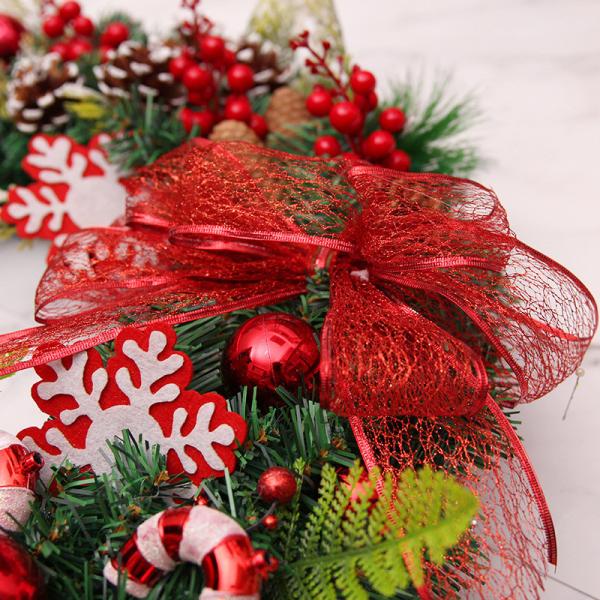 クリスマスリース クリスマス飾り付け 壁掛け飾り 玄関ドア 花 冬 手作り フラワーリース 造花 花輪 ガーデニング 雑貨 装飾 ギフト お店
