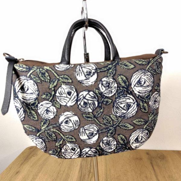 ミナペルホネン/rosyロージィーブラウン/ミニラウンドショルダー