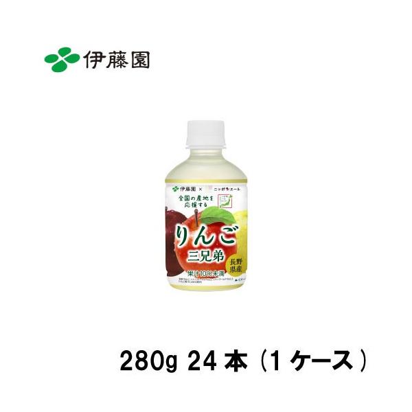 ニッポンエール長野県産りんご三兄弟 280gPET×24 伊藤園