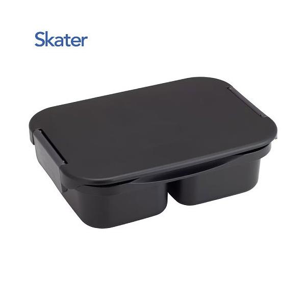 抗菌セパレート型タイトランチボックス 1段 900ml スケーター Skater [4973307672446] アッシュブラック PTLBS9AG フタを外して電子レンジOK 食洗機OK