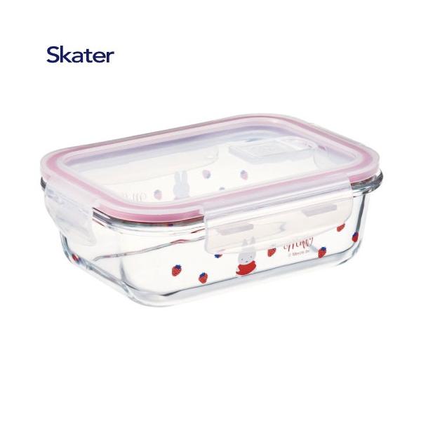 耐熱ガラス保存容器M 650ml ミッフィー GBST7 スケーター Skater [4973307674549] 4点ロック耐熱容器 冷凍・冷蔵保存ok 電子レンジ使用可能