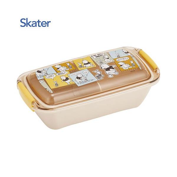 ふわっとタイトランチボックス 1段 530ml スケーター Skater [4973307726743] くまのプーさん PTLB6B 洗いやすい フタを外して電子レンジOK 食洗機OK