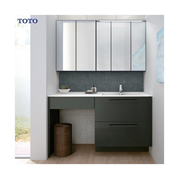 TOTO 洗面化粧台 エスクア間口1350 木製三面鏡 セットプラン 受注生産 