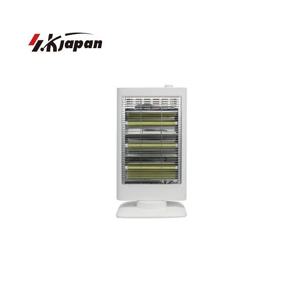 電気ストーブ 横型3灯式石英管ヒーター ホワイト [SKJ-WM90X3(W) ] 強 