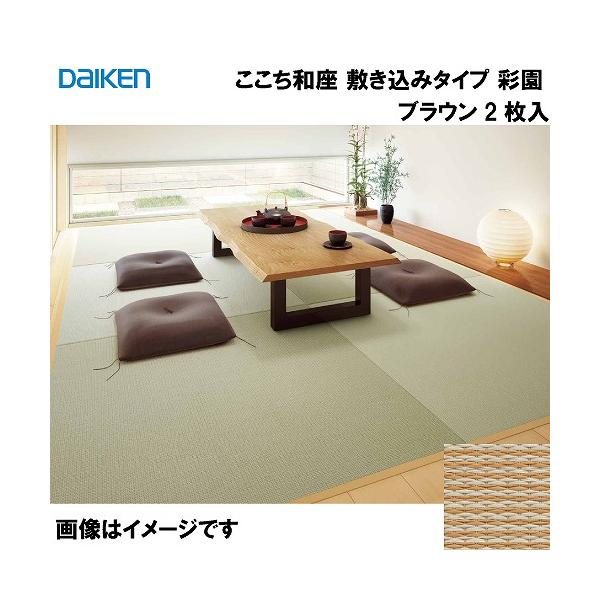 和紙畳 ここち和座 敷き込みタイプ 2枚入り 大建 DAIKEN [YQ5005-2] 彩