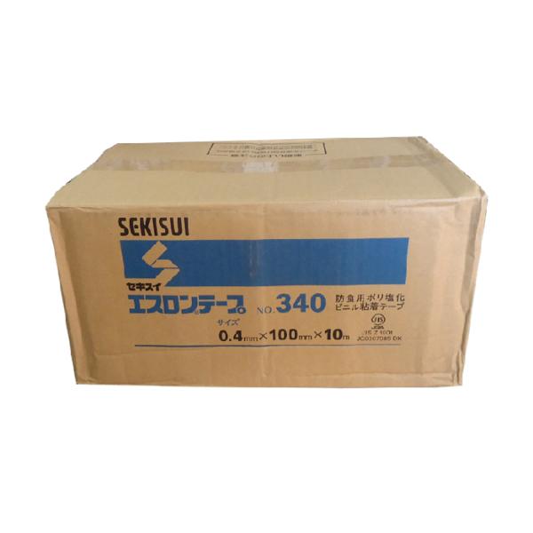 セキスイ 防食ビニール粘着テープ #340 黒 100mm×10m 30巻入 セキスイ 防食ビニール粘着テープ #340 黒 100mm×10m 30巻入