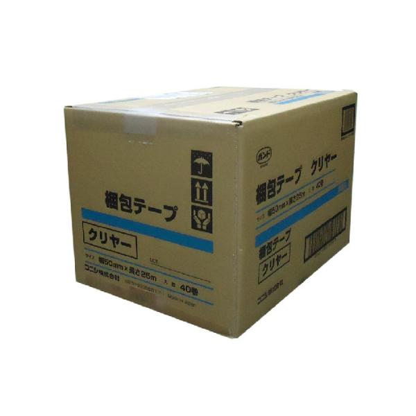 コニシ ボンド梱包テープ クリヤー 50mm×25m 40巻入り1ケース 品番
