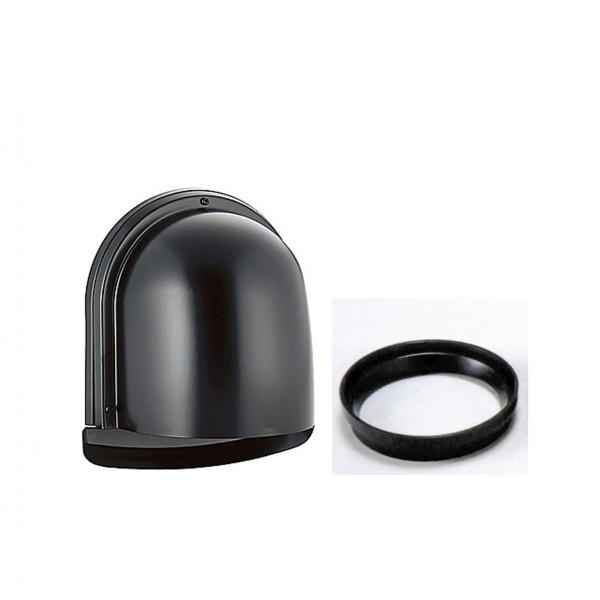 バクマ ベアーキャップ ブラック 100mm 異径パイプ 取付スリーブ