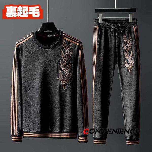 ジャージ メンズ スウェット セットアップ 裏起毛 裏ボア 上下セット 刺繍 ルームウェア スポーツ 野球 おしゃれ お兄系 B系 横須賀風 オラオラ系 loco Convenience ヤフー店 通販 Yahoo ショッピング