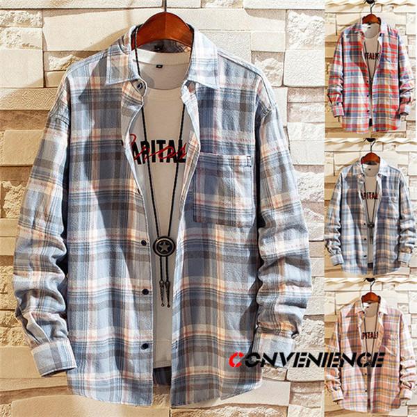 シャツ メンズ 長袖シャツ チェック柄シャツ カジュアル シャツ ボタンダウンシャツ 大きいサイズ トップス 代 30代 40代 conve Convenience ヤフー店 通販 Yahoo ショッピング