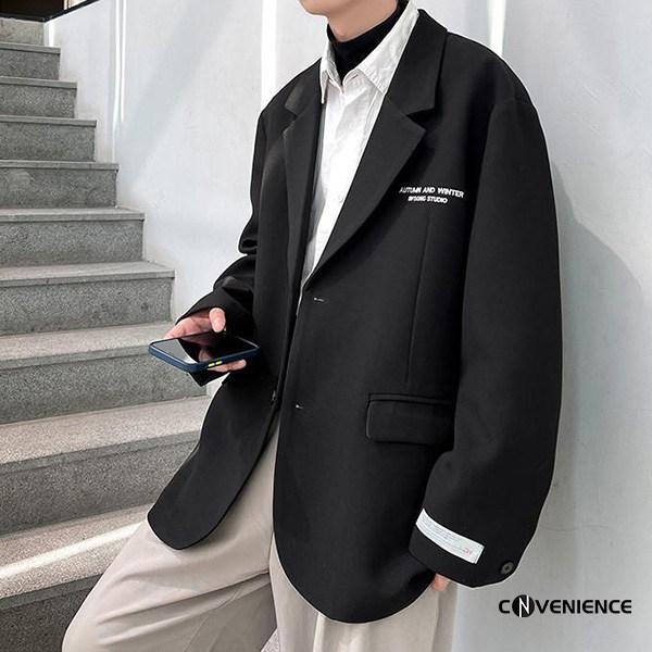 送料無料 ジャケット テーラードジャケット メンズ おしゃれ 無地 細身 カジュアル 春 夏 カジュアル お兄系 ストリート系 原宿風 韓国風 ブランド 2303conve Convenience ヤフー店 通販 Yahoo ショッピング
