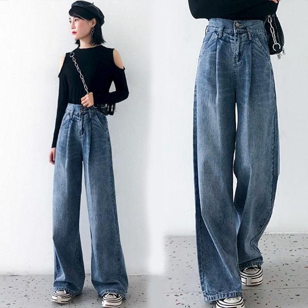 デニムパンツ レディース ゆったり ジーンズ ジーパン ガウチョパンツ レディース 美脚 ウォッシュ デニム パンツ ボトムス 大きいサイズ Convea Convenience ヤフー店 通販 Yahoo ショッピング