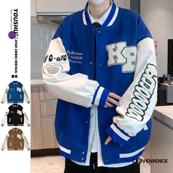 スタジアムジャンパー スタジャン ジャケット メンズ 春コーデ ジャンパー 大きいサイズ 配色 野球服 ライトアウター ストリート系 お兄系 B系 代30代40代 Coth2277 Convenience ヤフー店 通販 Yahoo ショッピング