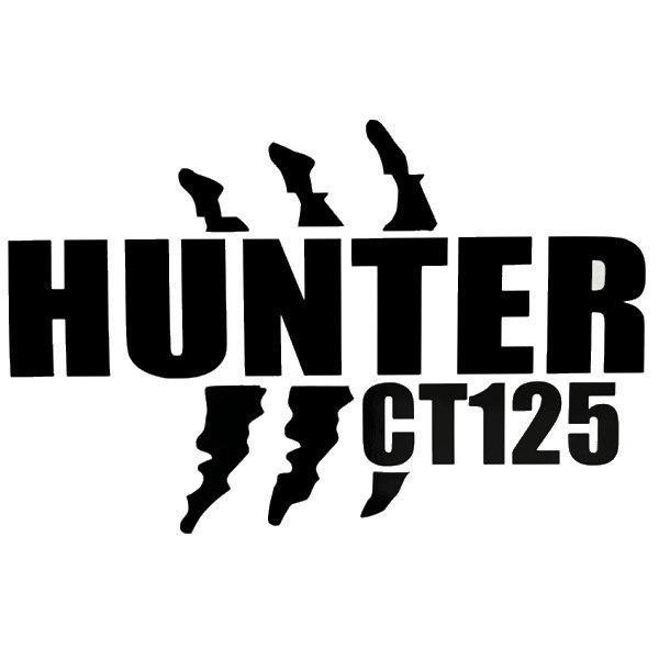 爪痕 爪傷 引っ掻き傷 傷跡 HUNTER CT125 カッティングステッカー デカール 絵文字だけが残る 11色