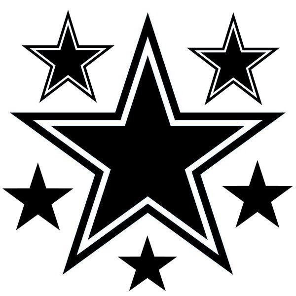 星6個】STAR 星 カッティングステッカー 四駆 4×4 ステッカー