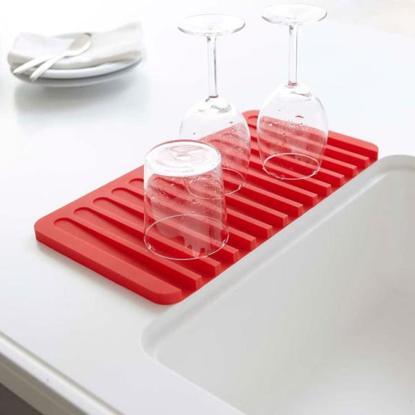 Flow フロー シリコン 水切りトレー ホワイト グリーン レッド ブラック 山崎実業 キッチン 水切りマット クッキングクロッカ 通販 Yahoo ショッピング