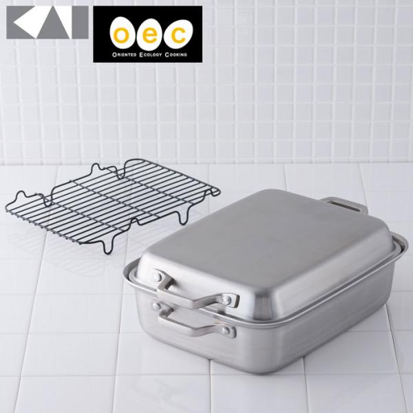貝印　W-KAKU NABE o.e.c. W角鍋　DY-5204 新品未使用 貝印 o.e.c. W角鍋 DY5204 kai IH対応 両手鍋 角型 無水調理