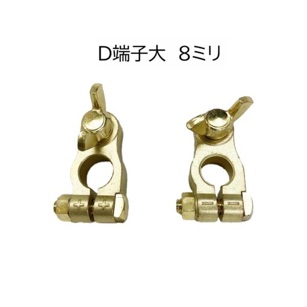 バッテリー ターミナル D端子 大 8mm 8ミリ プラス マイナス
