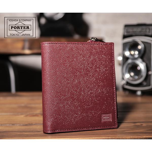 【新品・未使用】PORTER エイブル 二つ折り財布 ボルドー ABLE（PORTER） ポーター エイブル ウォレット 030-03439 （カラー
