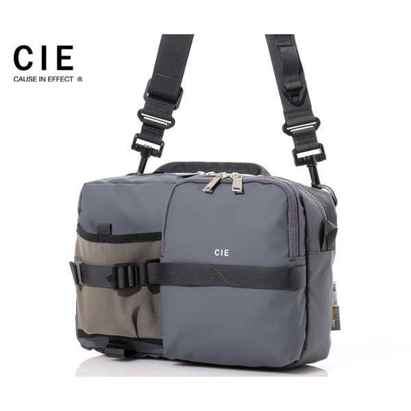 CIE（シー） ボトルショルダーバッグ/L/ネイビーグレー メンズ 