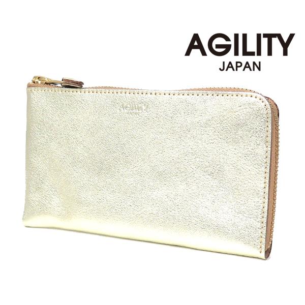 AGILITY（アジリティ） ルーチェ アリニエ 長財布/ゴールド メンズ 