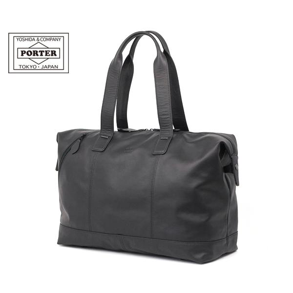 PORTER ブラックボストンバッグ PORTER FLAG ポーター / フラッグ 2WAYショートボストンバッグ