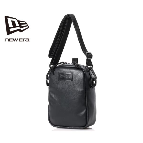 NEW ERA ニューエラ ショルダーポーチ ブラックレザー/1.7L