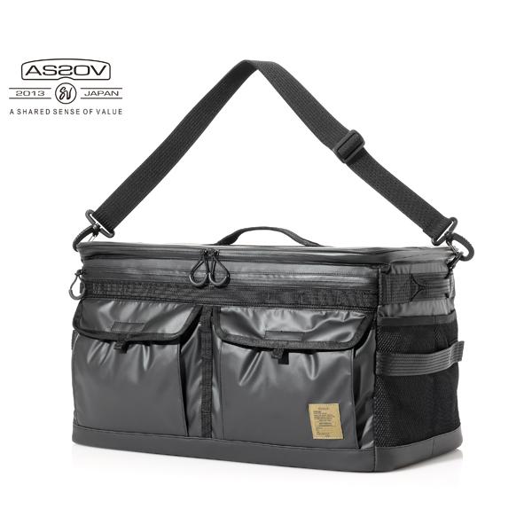 AS2OV（アッソブ） コンテナボックス/L/ブラック メンズ ナイロン