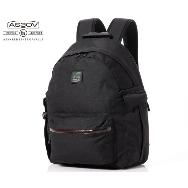 AS2OV（アッソブ） デイパック/ブラック メンズ 330×1000D CORDURA 