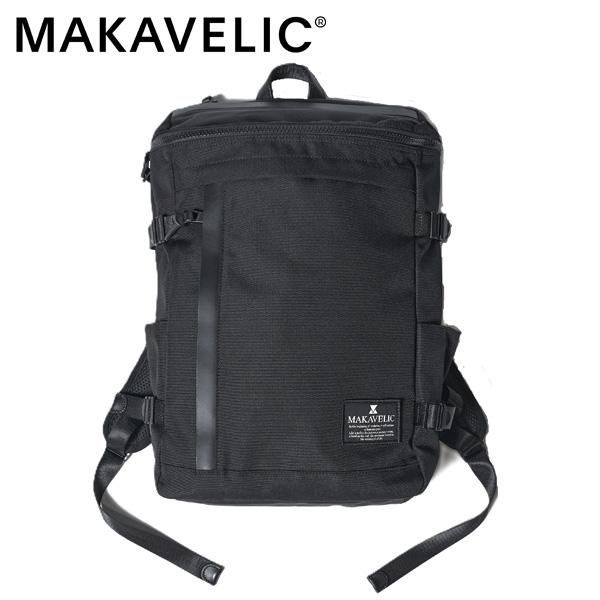 マキャベリック RECTANGLE DAYPACK デイパック/ブラック メンズ CHASE 3106-10121 MAKAVELIC【選べるノベルティ付】