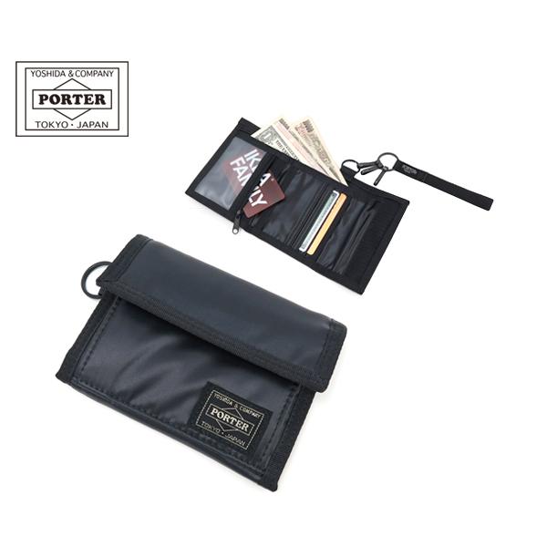 熱と圧力を加えて光沢を出すシレー加工を施したナイロン生地が新鮮な印象を与える、カラーバリエーション豊富な小物シリーズ「PORTER CAPSULE」です。ポケットにすっぽりと収まるコンパクトサイズです。こちらの横型2つ折り財布は、内装にマジ...