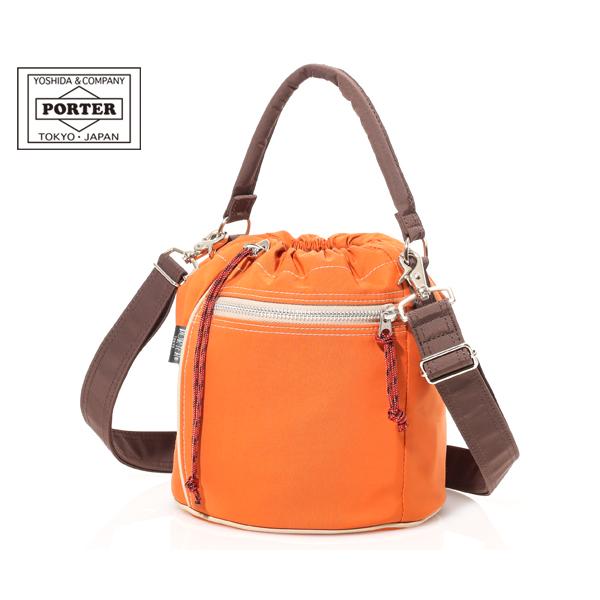 【新品タグ付】PORTERシャレドローストリングバッグ673-05479オレンジ PORTER ポーター シャレ ドローストリングバッグ 673-05479 （カラー