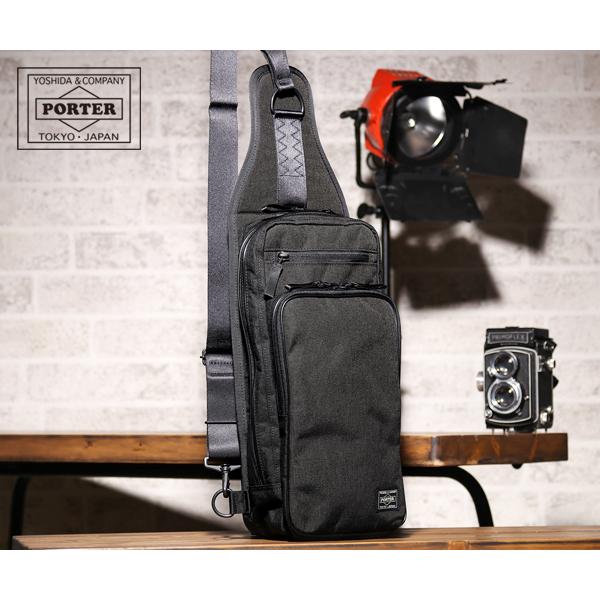 美品 PORTER Hybrid ポーター スリングショルダー737-17804 HYBRID（PORTER） ポーター ハイブリッド スリングショルダーバッグ