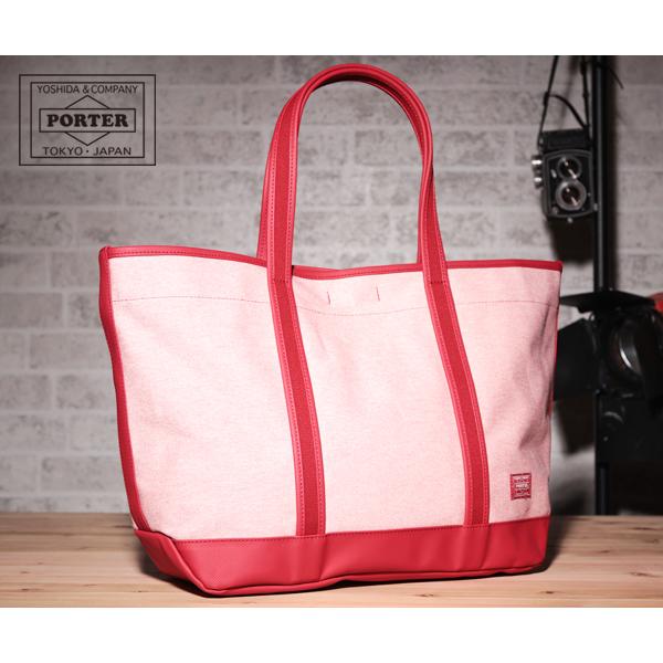 美品ポーターガール PORTER GIRL ボーイフレンド トートバッグLサイズ PORTER GIRL BOYFRIEND TOTE DENIM(ポーターガール ボーイ