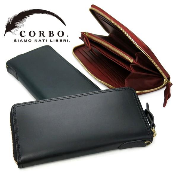 CORBO（コルボ） ラウンドファスナー長財布 メンズ スレート 8lc-9955