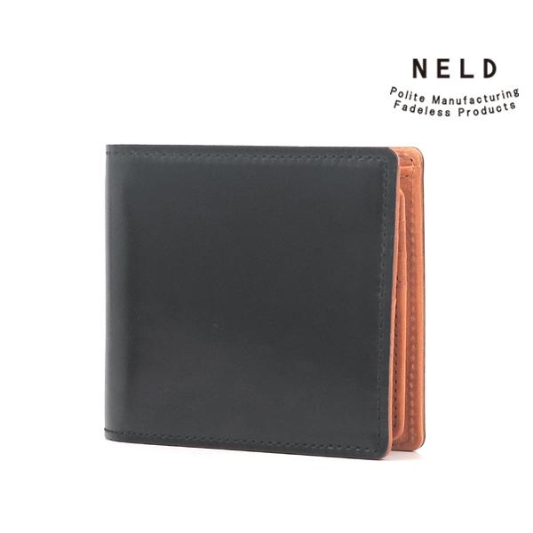 NELD ネルド BOX短財布/ブラック メンズ コードバン an263 NELD 