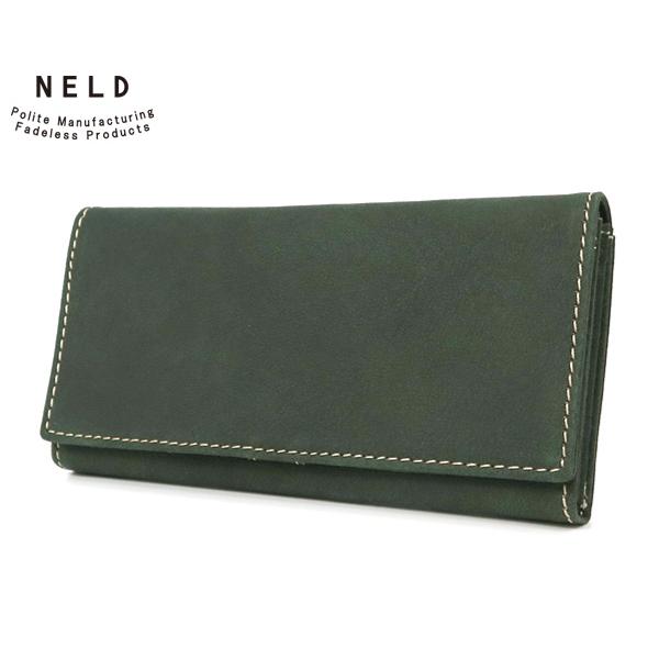NELD（ネルド） 長財布/グリーン メンズ ラクダレザー an304 NELD