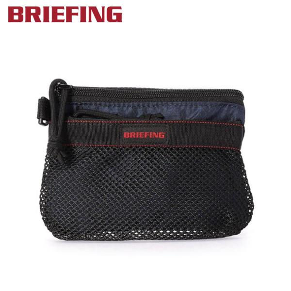BRIEFING（ブリーフィング） メッシュフラットポーチ/S/ネイビー