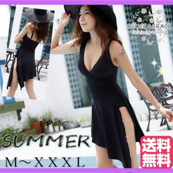 レディース水着 ワンピース 体型カバー シンプル セクシー Blackwanpimizu Bluce Grace 通販 Yahoo ショッピング