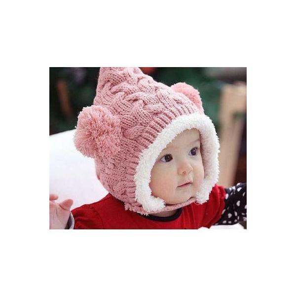 子供用 赤ちゃん用 ベビー ニット帽 ニットキャップ 耳付き ケーブル編み 裏ボア付き 顎ひも付き キッズ 女の子 男の子 冬帽子 ボンボン付き 防寒 Buyee Buyee Japanese Proxy Service Buy From Japan Bot Online