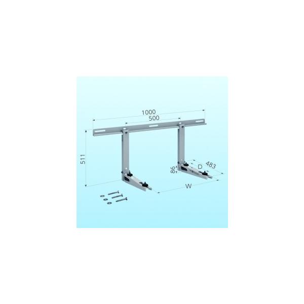日晴金属 エアコン部材 C-KZG-L クーラーキャッチャー 壁面用