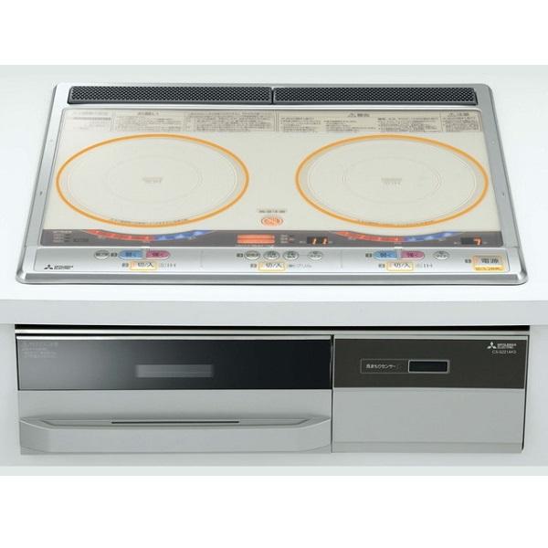●三菱 IHクッキングヒーター【CS-G221AKS】ビルトイン型 2口IH らく楽IH 60cmトップ (旧品番 CS-G20AKS)〔IE〕 三菱（MITSUBISHI） CS-G221AKS IHクッキングヒーター ビルトイン型 2