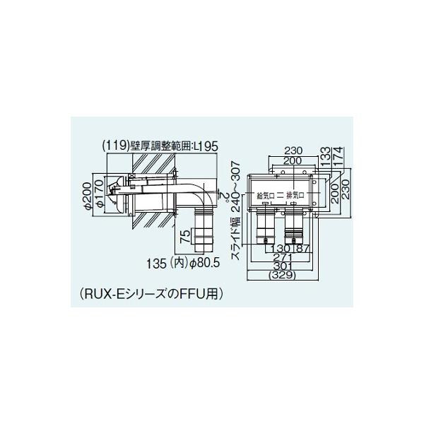 KX  iC@FFTL-8US-200@80KP 2{ǒo rCgbv (L=150`250mm) []