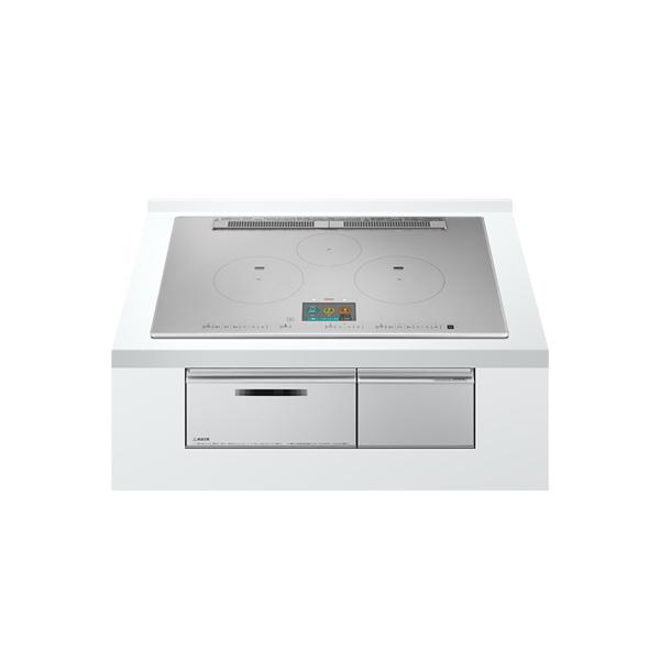 HITACHI 日立 HT-N1000STWF(S)ビルトイン3口OH「N1000Tシリーズ」鉄・ステンレス対応【幅75ｃｍ・単相200V】 日立（HITACHI） HT-N1000STWF(S) IHクッキングヒーター ビルトイン 3