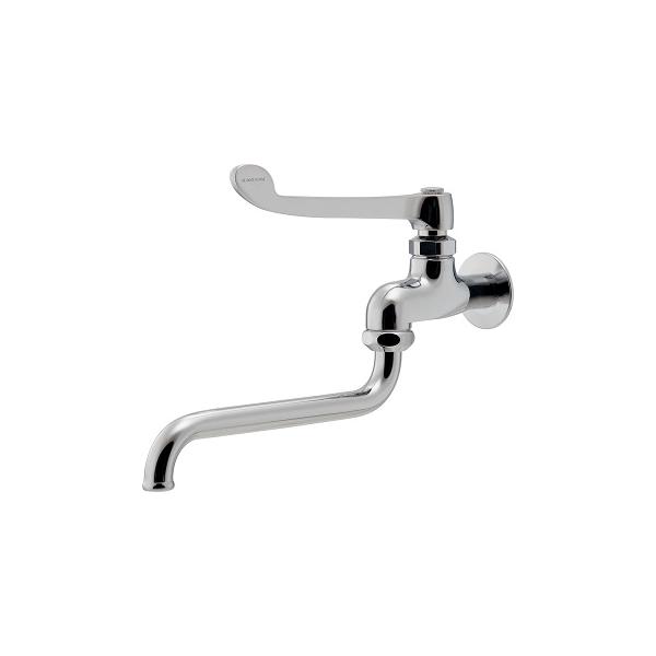 カクダイ 706-164-13QR 水栓金具 厨房用ロングレバー自在水栓 青・赤表示リング付