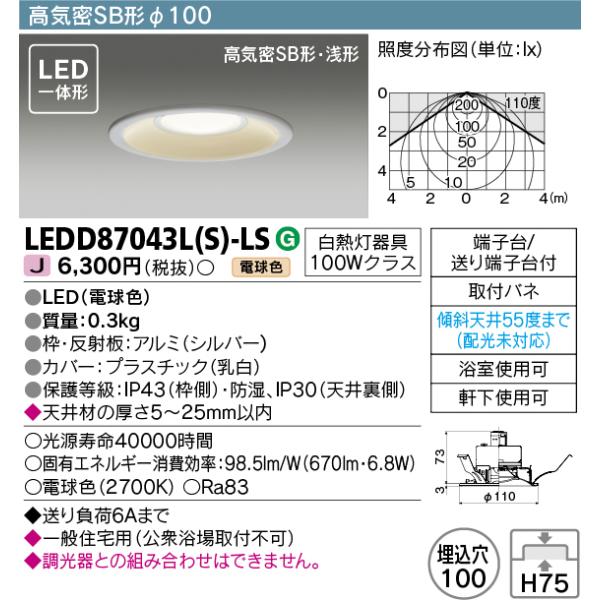 ŃCebN@LEDD87043L(S)-LS@AEghA p_ECg LEĎ` dF CSB`E` 100 Vo[ djbg